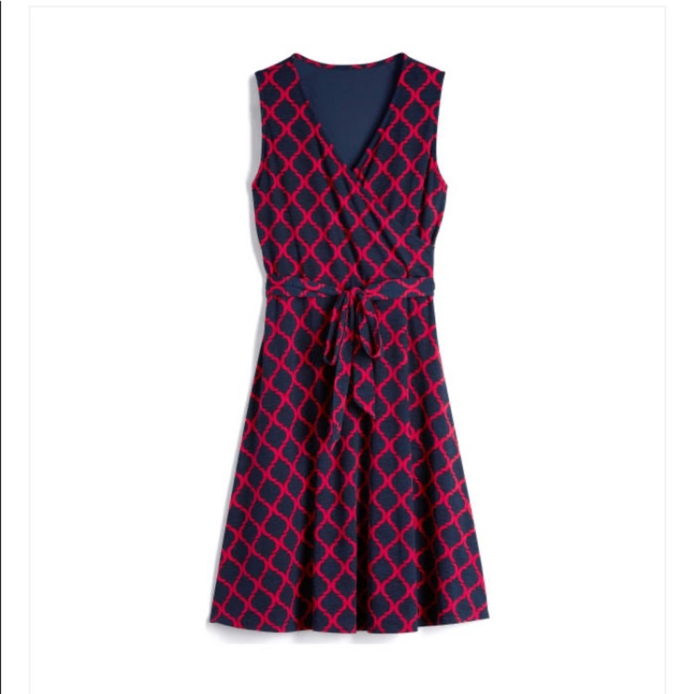 Faux wrap dress